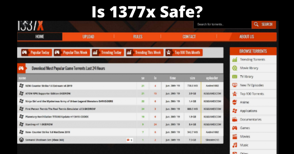 Is 13377x Safe