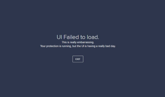 UI failed to load