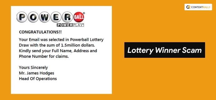 Lottery Winner Scam