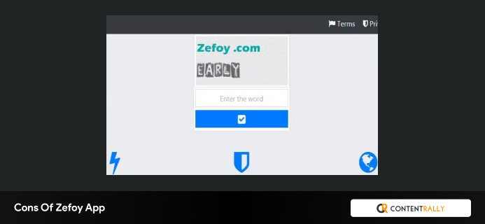 Cons Of Zefoy App