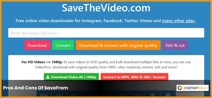 Pros And Cons Of SaveFrom Net Video Downloader