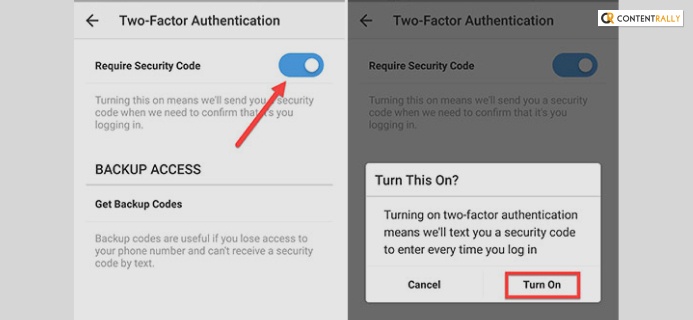 Enable Two Factor Authentication