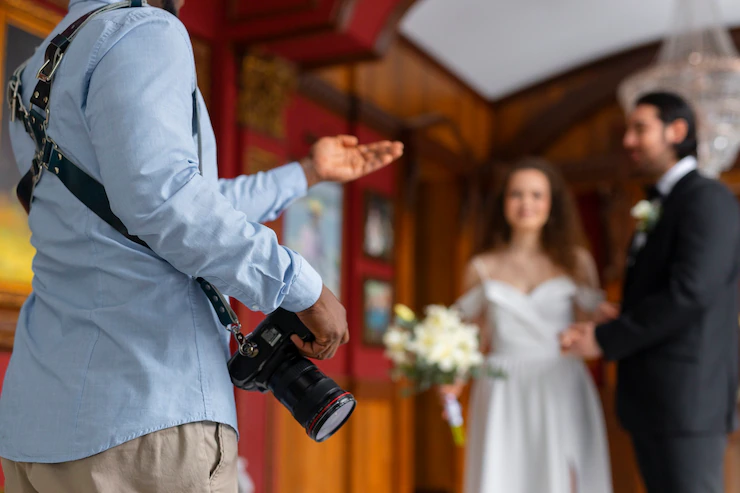 Wedding Photographer Capturing Moments