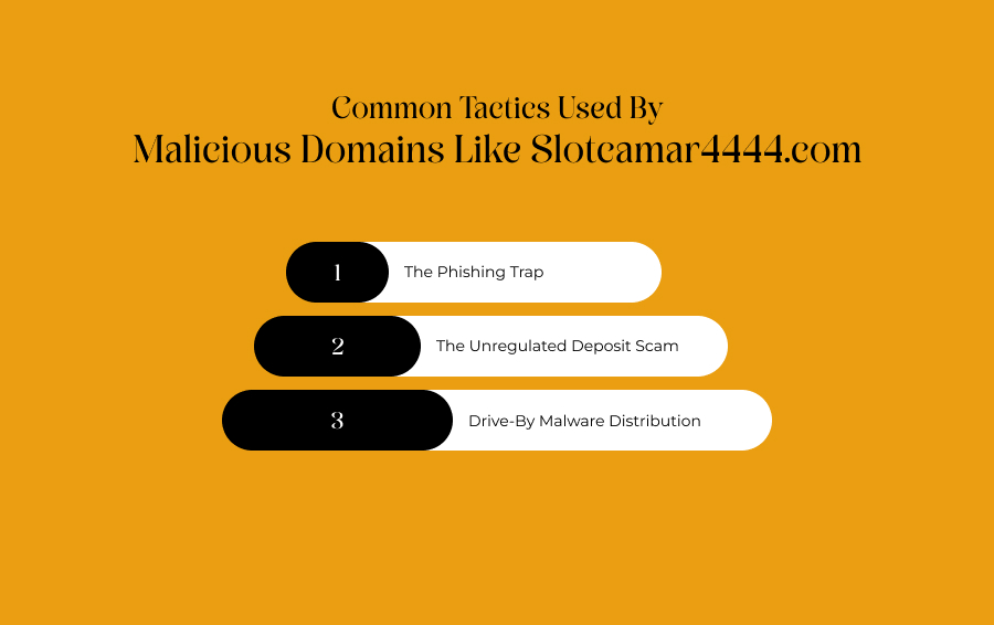 Common Tactics Used By Malicious Domains Like Slotcamar4444.com